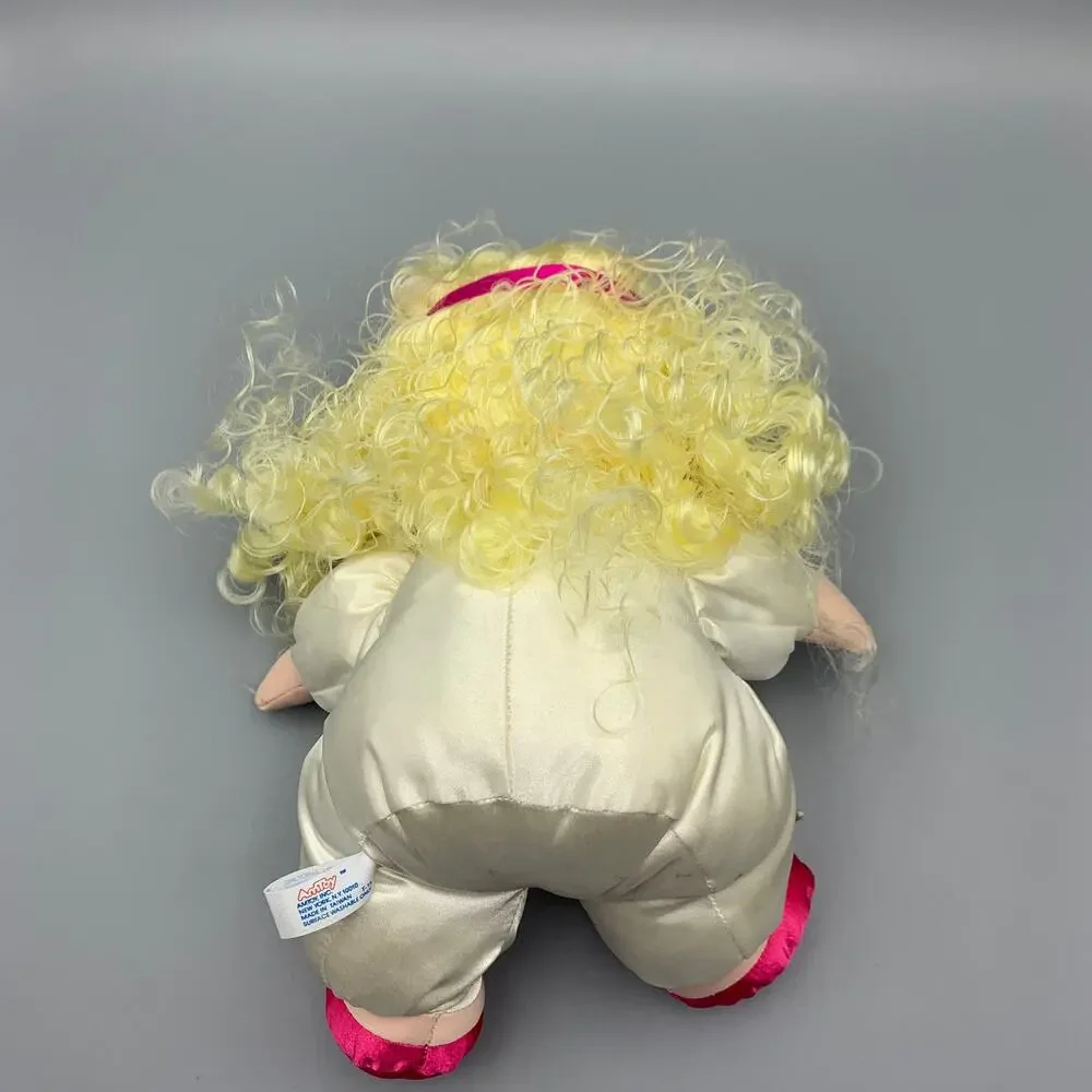 Soft Satin Sweetheart Doll 1983 Blond Green Eyes AMTOY Plush Flower Child Girl